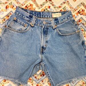 Levi's relaxed fit blue denim shorts